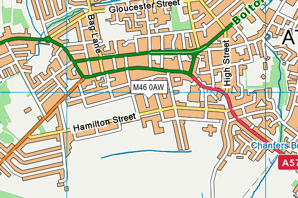 M46 0AW map - OS VectorMap District (Ordnance Survey) M46 0AW map - OS VectorMap District (Ordnance Survey)
