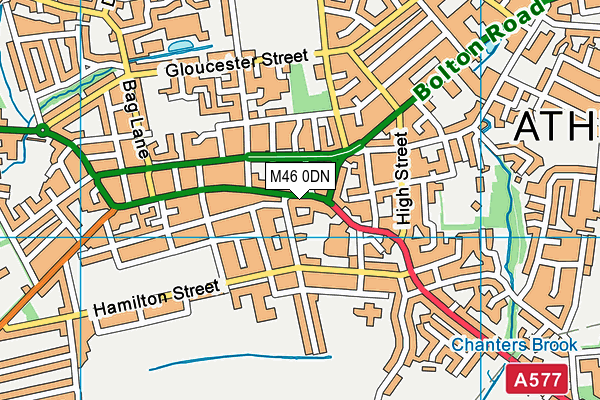 M46 0DN map - OS VectorMap District (Ordnance Survey) M46 0DN map - OS VectorMap District (Ordnance Survey)