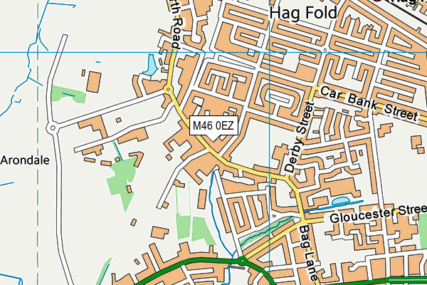 M46 0EZ map - OS VectorMap District (Ordnance Survey) M46 0EZ map - OS VectorMap District (Ordnance Survey)