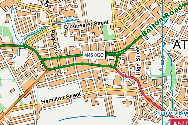 M46 0GQ map - OS VectorMap District (Ordnance Survey) M46 0GQ map - OS VectorMap District (Ordnance Survey)