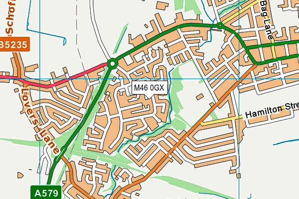 M46 0GX map - OS VectorMap District (Ordnance Survey) M46 0GX map - OS VectorMap District (Ordnance Survey)