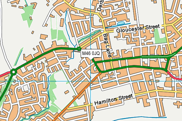 M46 0JQ map - OS VectorMap District (Ordnance Survey) M46 0JQ map - OS VectorMap District (Ordnance Survey)