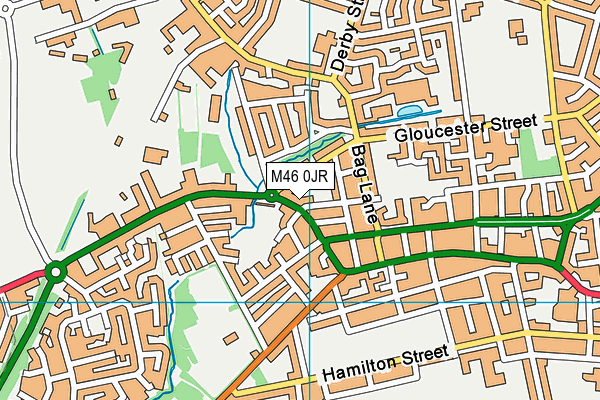 M46 0JR map - OS VectorMap District (Ordnance Survey) M46 0JR map - OS VectorMap District (Ordnance Survey)