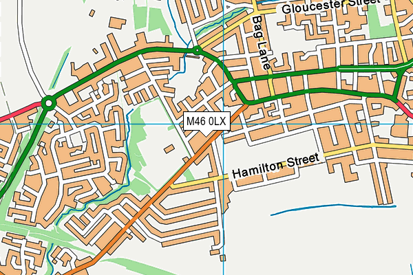 M46 0LX map - OS VectorMap District (Ordnance Survey) M46 0LX map - OS VectorMap District (Ordnance Survey)