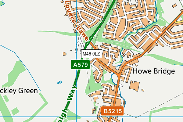 M46 0LZ map - OS VectorMap District (Ordnance Survey) M46 0LZ map - OS VectorMap District (Ordnance Survey)