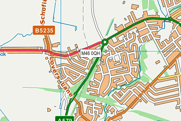 M46 0QH map - OS VectorMap District (Ordnance Survey) M46 0QH map - OS VectorMap District (Ordnance Survey)