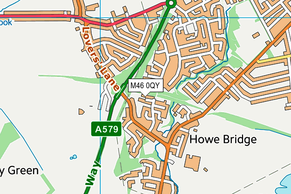 M46 0QY map - OS VectorMap District (Ordnance Survey) M46 0QY map - OS VectorMap District (Ordnance Survey)