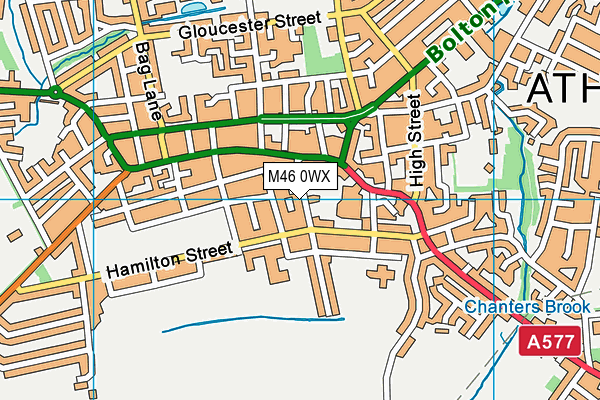 M46 0WX map - OS VectorMap District (Ordnance Survey) M46 0WX map - OS VectorMap District (Ordnance Survey)