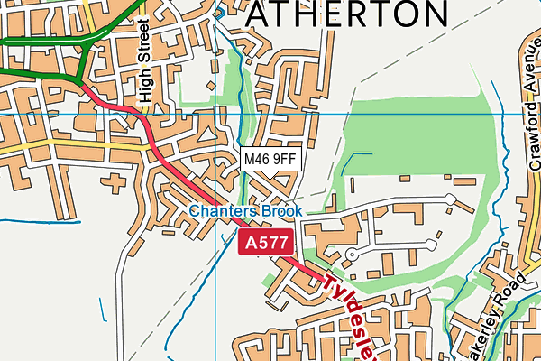 M46 9FF map - OS VectorMap District (Ordnance Survey) M46 9FF map - OS VectorMap District (Ordnance Survey)