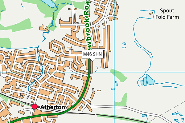 M46 9HN map - OS VectorMap District (Ordnance Survey)