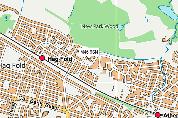 M46 9SN map - OS VectorMap District (Ordnance Survey) M46 9SN map - OS VectorMap District (Ordnance Survey)