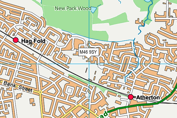 M46 9SY map - OS VectorMap District (Ordnance Survey) M46 9SY map - OS VectorMap District (Ordnance Survey)