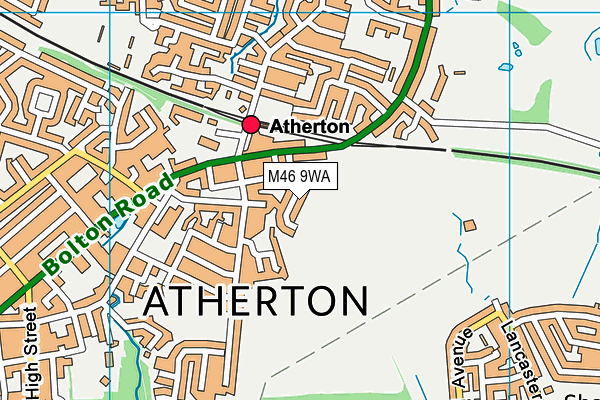 M46 9WA map - OS VectorMap District (Ordnance Survey) M46 9WA map - OS VectorMap District (Ordnance Survey)