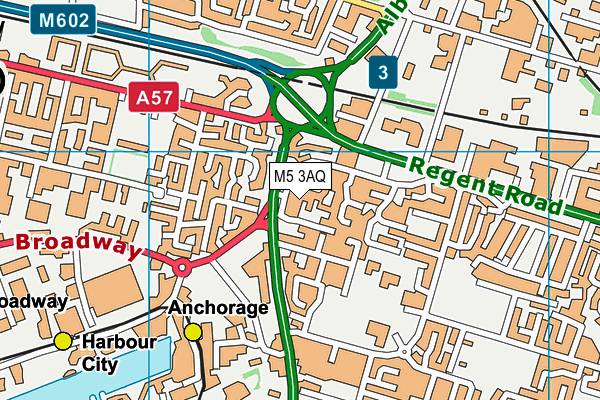 M5 3AQ map - OS VectorMap District (Ordnance Survey) M5 3AQ map - OS VectorMap District (Ordnance Survey)