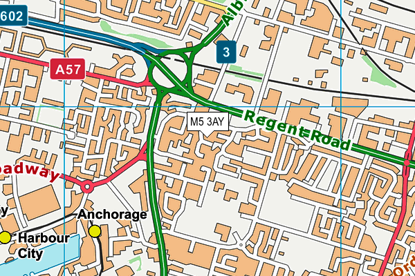 M5 3AY map - OS VectorMap District (Ordnance Survey) M5 3AY map - OS VectorMap District (Ordnance Survey)