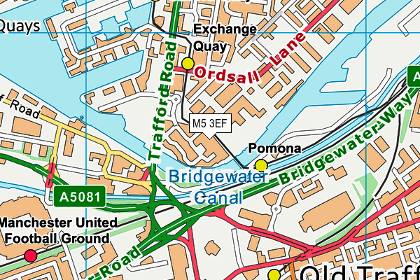 M5 3EF map - OS VectorMap District (Ordnance Survey) M5 3EF map - OS VectorMap District (Ordnance Survey)