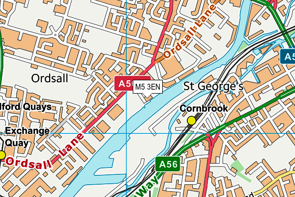 M5 3EN map - OS VectorMap District (Ordnance Survey) M5 3EN map - OS VectorMap District (Ordnance Survey)