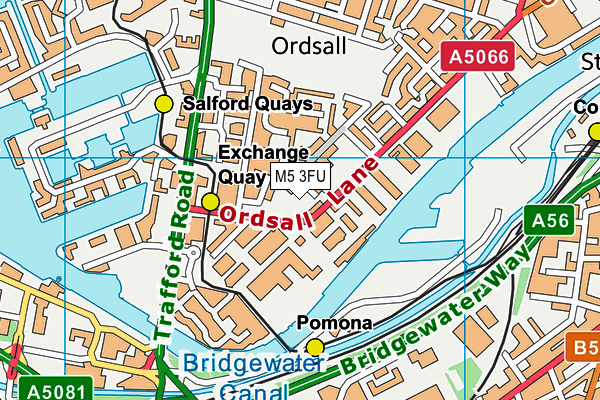 M5 3FU map - OS VectorMap District (Ordnance Survey) M5 3FU map - OS VectorMap District (Ordnance Survey)