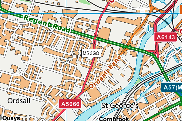 M5 3GQ map - OS VectorMap District (Ordnance Survey) M5 3GQ map - OS VectorMap District (Ordnance Survey)