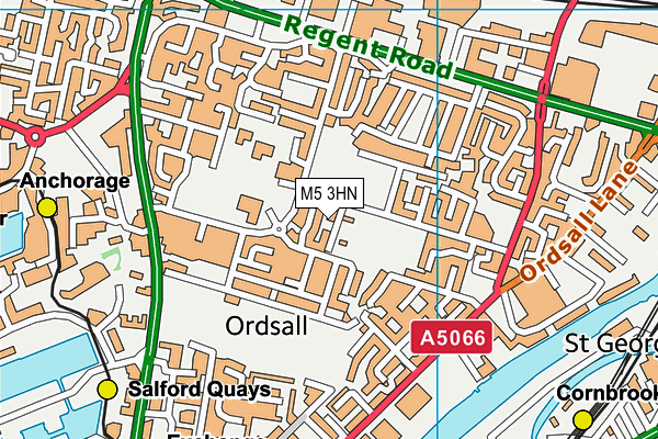 M5 3HN map - OS VectorMap District (Ordnance Survey) M5 3HN map - OS VectorMap District (Ordnance Survey)