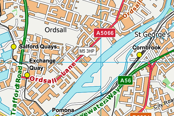 M5 3HP map - OS VectorMap District (Ordnance Survey) M5 3HP map - OS VectorMap District (Ordnance Survey)