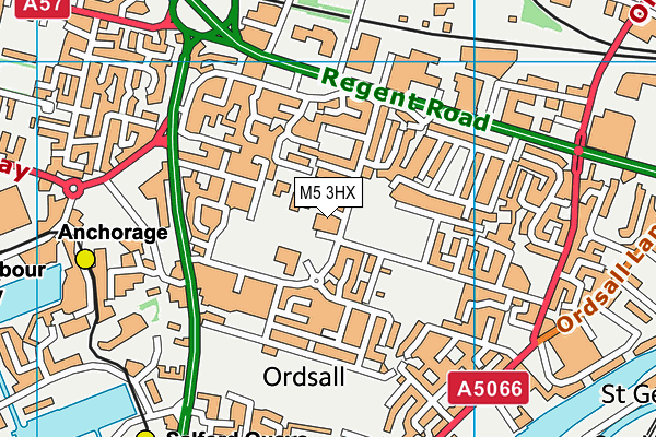 M5 3HX map - OS VectorMap District (Ordnance Survey) M5 3HX map - OS VectorMap District (Ordnance Survey)