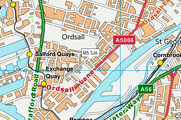 M5 3JA map - OS VectorMap District (Ordnance Survey) M5 3JA map - OS VectorMap District (Ordnance Survey)