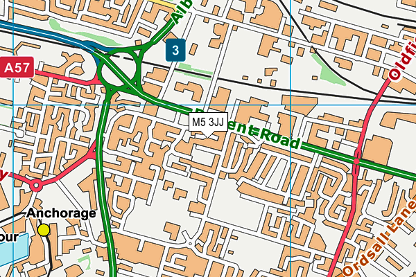M5 3JJ map - OS VectorMap District (Ordnance Survey) M5 3JJ map - OS VectorMap District (Ordnance Survey)