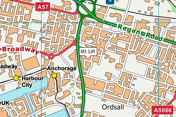 M5 3JR map - OS VectorMap District (Ordnance Survey) M5 3JR map - OS VectorMap District (Ordnance Survey)