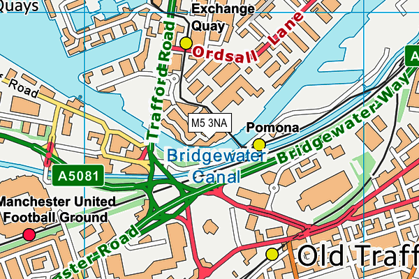 M5 3NA map - OS VectorMap District (Ordnance Survey) M5 3NA map - OS VectorMap District (Ordnance Survey)