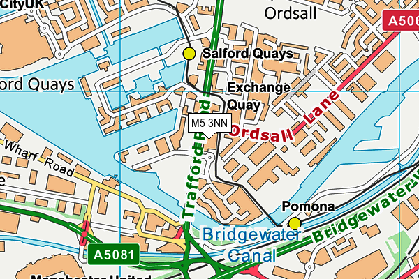 M5 3NN map - OS VectorMap District (Ordnance Survey) M5 3NN map - OS VectorMap District (Ordnance Survey)