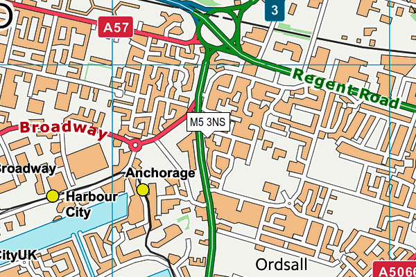 M5 3NS map - OS VectorMap District (Ordnance Survey) M5 3NS map - OS VectorMap District (Ordnance Survey)