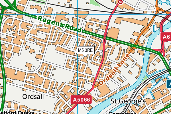 M5 3RE map - OS VectorMap District (Ordnance Survey) M5 3RE map - OS VectorMap District (Ordnance Survey)