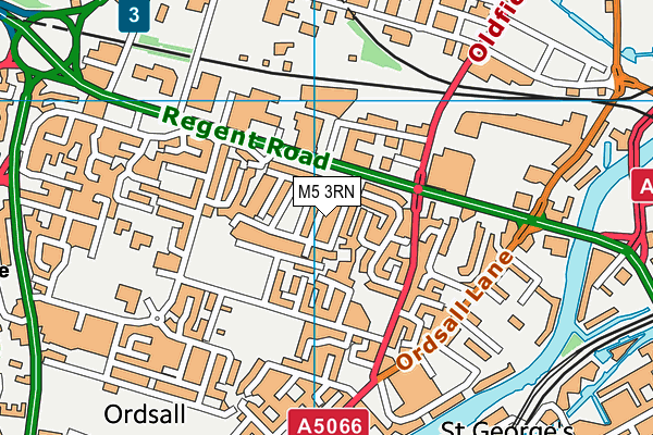M5 3RN map - OS VectorMap District (Ordnance Survey) M5 3RN map - OS VectorMap District (Ordnance Survey)