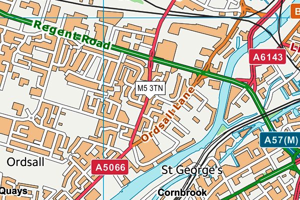 M5 3TN map - OS VectorMap District (Ordnance Survey) M5 3TN map - OS VectorMap District (Ordnance Survey)
