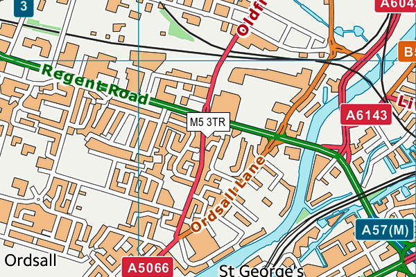 M5 3TR map - OS VectorMap District (Ordnance Survey)