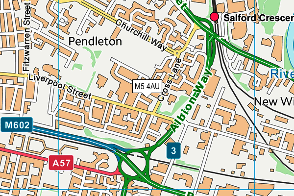 M5 4AU map - OS VectorMap District (Ordnance Survey) M5 4AU map - OS VectorMap District (Ordnance Survey)