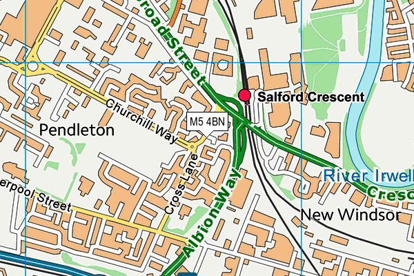 M5 4BN map - OS VectorMap District (Ordnance Survey) M5 4BN map - OS VectorMap District (Ordnance Survey)
