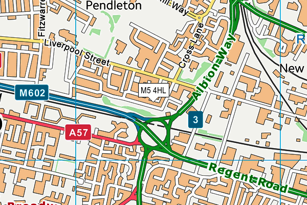 M5 4HL map - OS VectorMap District (Ordnance Survey) M5 4HL map - OS VectorMap District (Ordnance Survey)