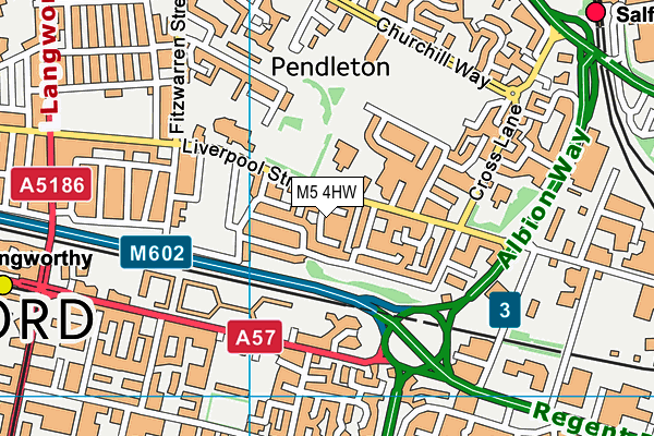 M5 4HW map - OS VectorMap District (Ordnance Survey) M5 4HW map - OS VectorMap District (Ordnance Survey)