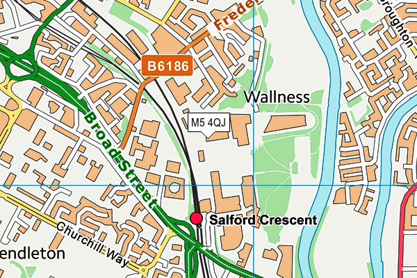 M5 4QJ map - OS VectorMap District (Ordnance Survey) M5 4QJ map - OS VectorMap District (Ordnance Survey)