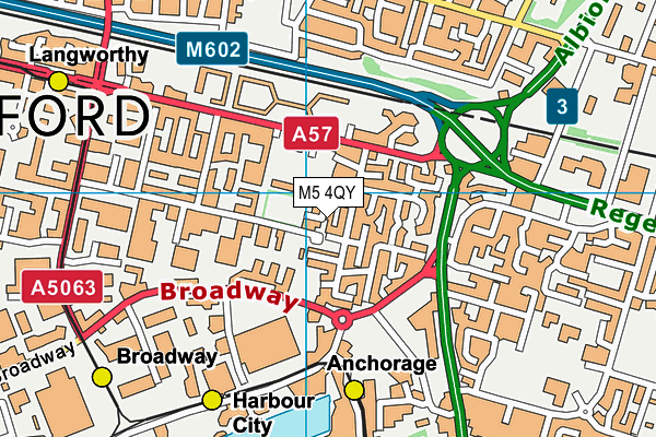 M5 4QY map - OS VectorMap District (Ordnance Survey) M5 4QY map - OS VectorMap District (Ordnance Survey)