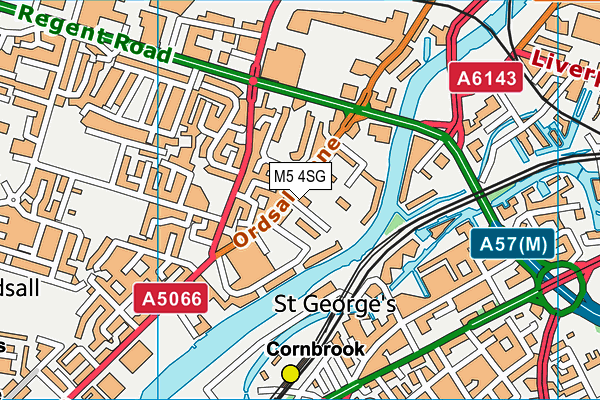 M5 4SG map - OS VectorMap District (Ordnance Survey) M5 4SG map - OS VectorMap District (Ordnance Survey)