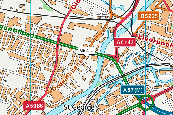 M5 4TJ map - OS VectorMap District (Ordnance Survey) M5 4TJ map - OS VectorMap District (Ordnance Survey)