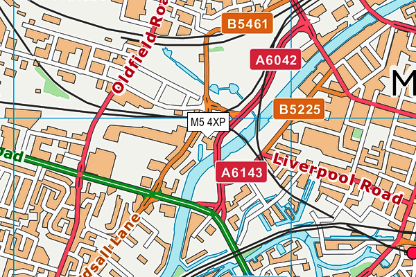 M5 4XP map - OS VectorMap District (Ordnance Survey) M5 4XP map - OS VectorMap District (Ordnance Survey)
