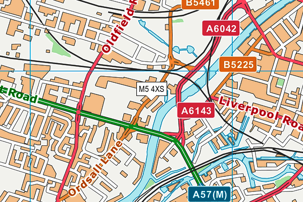 M5 4XS map - OS VectorMap District (Ordnance Survey) M5 4XS map - OS VectorMap District (Ordnance Survey)