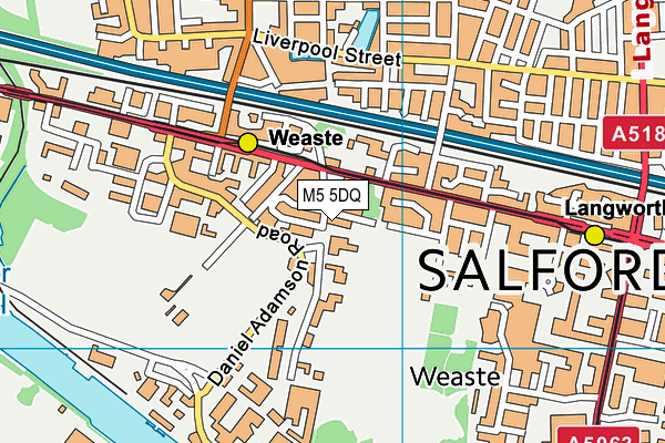 M5 5DQ map - OS VectorMap District (Ordnance Survey) M5 5DQ map - OS VectorMap District (Ordnance Survey)