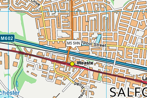 M5 5HN map - OS VectorMap District (Ordnance Survey) M5 5HN map - OS VectorMap District (Ordnance Survey)