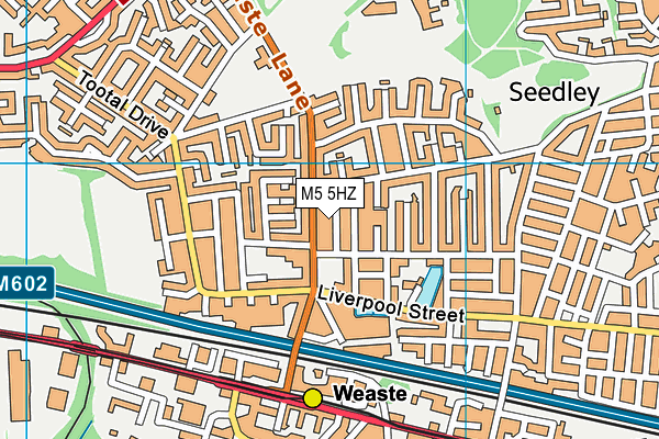 M5 5HZ map - OS VectorMap District (Ordnance Survey) M5 5HZ map - OS VectorMap District (Ordnance Survey)