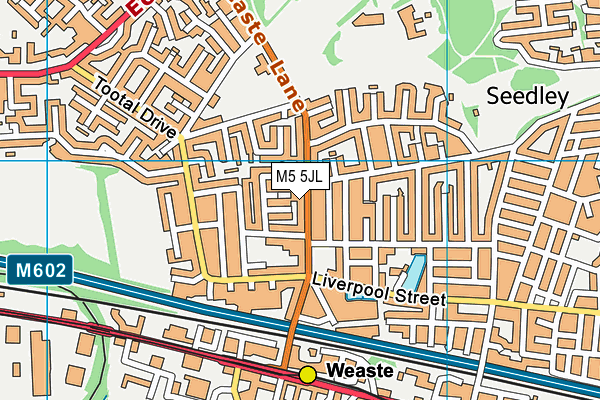 M5 5JL map - OS VectorMap District (Ordnance Survey) M5 5JL map - OS VectorMap District (Ordnance Survey)